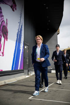 Fabian Zetterlund of Sweden arrives to the arena for the