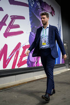 Patrik Nemeth of Sweden arrives to the arena for the 2023