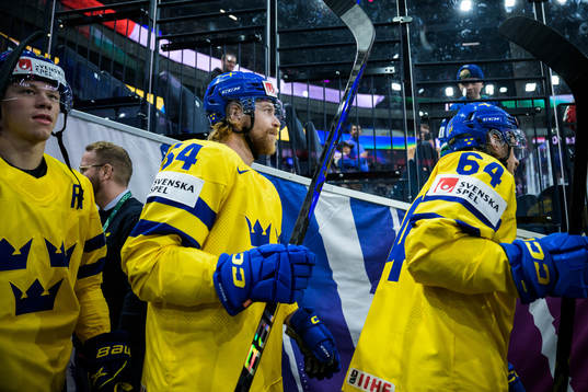 Lucas Raymond, Anton Lindholm and Jonathan Pudas of Sweden