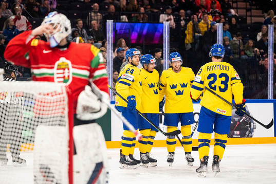 Oscar Lindberg, André Petersson, Rasmus Sandin and Lucas