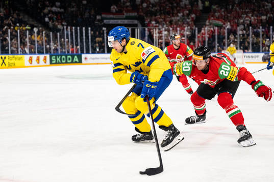 Henrik Tömmernes of Sweden and Istvan Sofron of Hungary