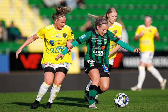 Falkenbergs Tuva Ullstadius och Varbergs Sofia Eliasson