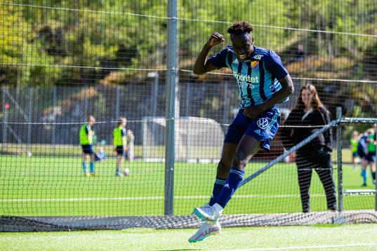 Djurgårdens Kalipha Jawla jublar