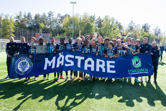 Djurgårdens spelare jublar