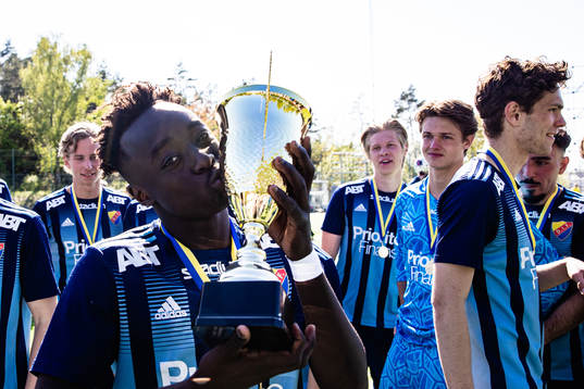 Djurgårdens Kalipha Jawla jublar
