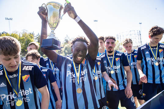Djurgårdens Kalipha Jawla jublar