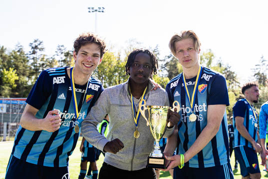 Djurgårdens Philip Rolke, Jonathan Zeberga och Jack