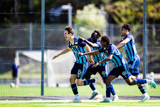 Djurgårdens Philip Rolke, Kalipha Jawla, Isak Alemayehu