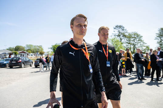 Mjällbys Alexander Johansson och Herman Johansson
