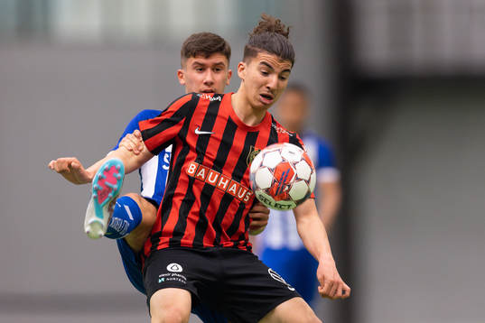 Brommapojkarnas Hamza Boutfadin och IFK Göteborgs Edvin