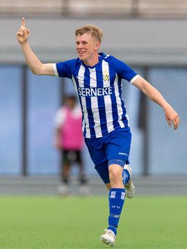 IFK Göteborgs Rasmus Nåfors Dahlin jublar