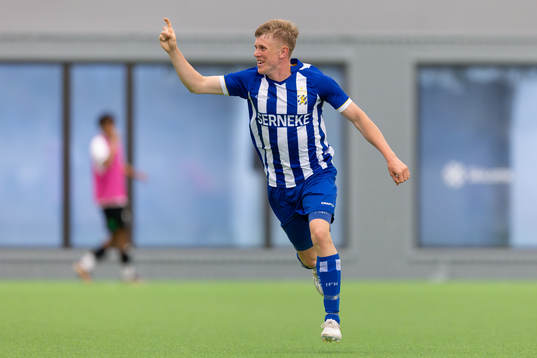 IFK Göteborgs Rasmus Nåfors Dahlin jublar