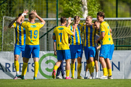 Eskilsminne IFs Hampus Stoltz, Oliver Åkerman och Casper
