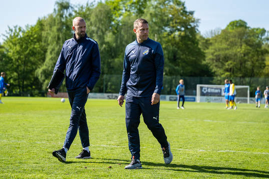 assisterande tränare Anders Schönberg och tränare Patrik