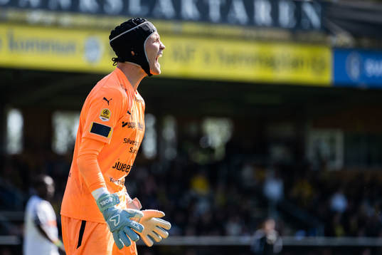 Mjällbys målvakt Noel Törnqvist