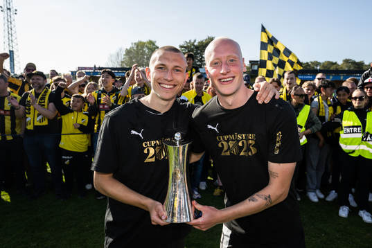 Häckens Kristoffer Lund Hansen och Valgeir Fridriksson