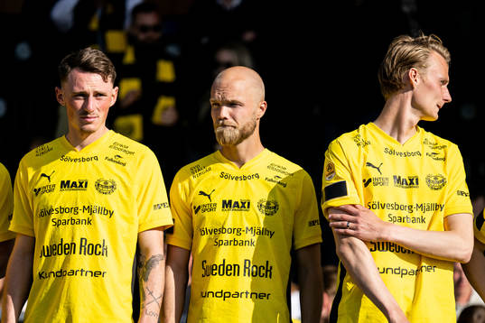 Mjällbys Noah Persson, Viktor Gustafson och Alexander