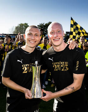 Häckens Kristoffer Lund Hansen och Valgeir Fridriksson