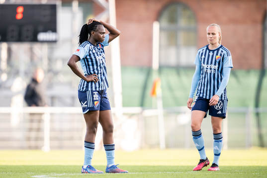 Djurgårdens Flavine Mawete Musolo deppar