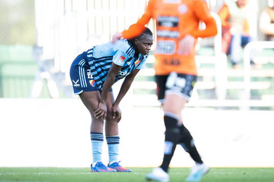 Djurgårdens Flavine Mawete Musolo deppar