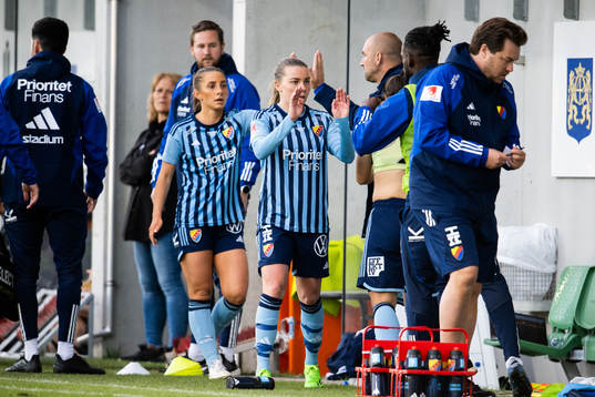 Djurgårdens Tilde Lindwall och Ebba Hed