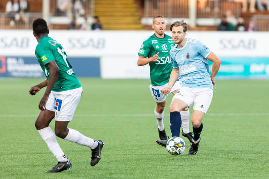 under fotbollsmatchen i Superettan mellan Brage och Gefle