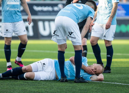Gefles Oscar Lundin har ont
