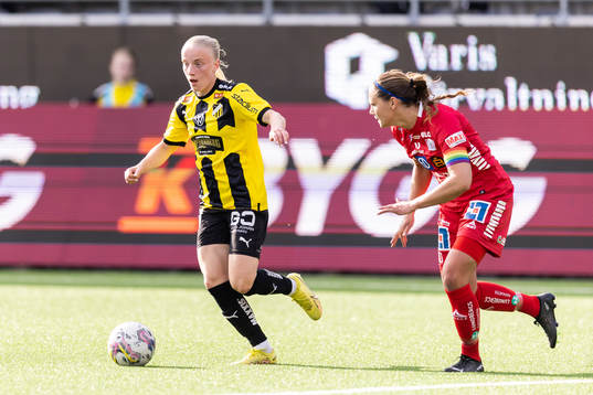 Häckens Anna Sandberg och Linköpings Emma Lennartsson
