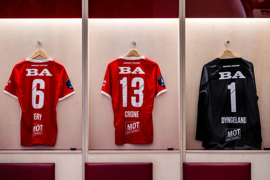 The shirt of Japhet Sery Larsen, Svenn Crone and Mathias