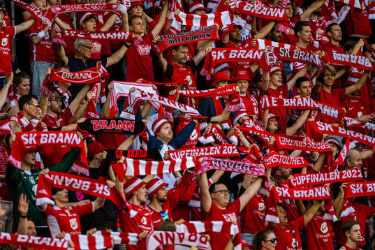 Spectators in the stands