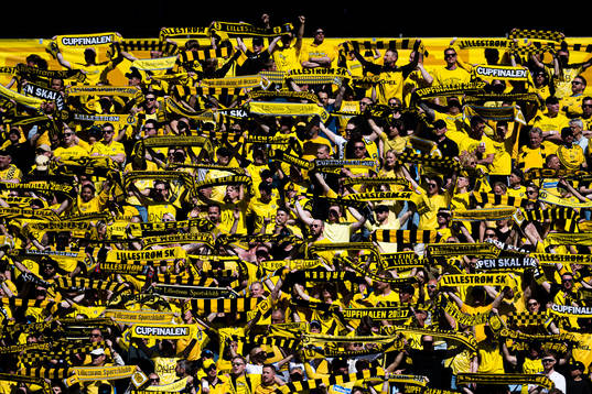 Spectators in the stands