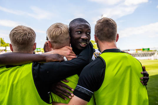 Landskronas Ousmane Diawara jublar