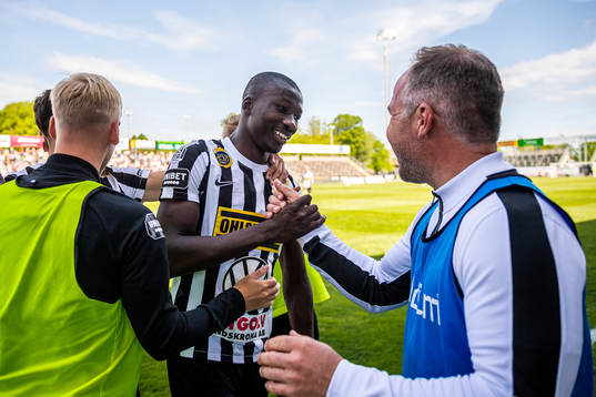 Landskronas Ousmane Diawara jublar