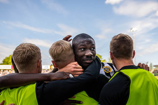 Landskronas Ousmane Diawara jublar