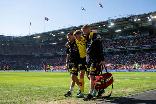 Lars Mogstad Ranger of Lillestrøm in pain