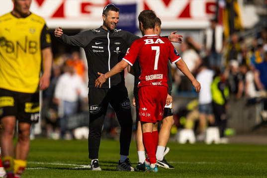 Head coach Eirik Horneland of Brann celebrates