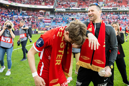 Niklas Jensen Wassberg and Head coach Eirik Horneland of