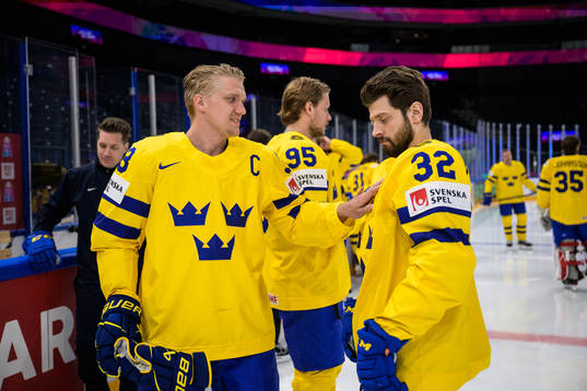 Jakob Silfverberg and Lukas Bengtsson of Sweden at a