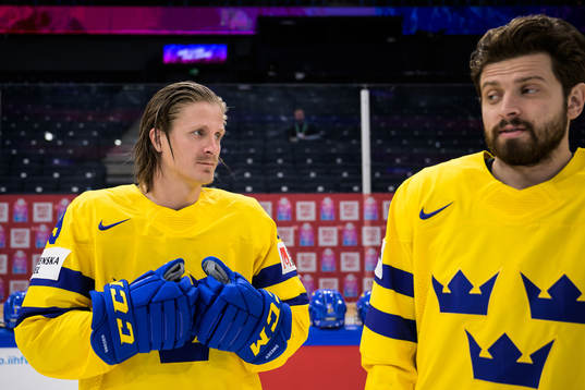 Marcus Sörensen and Lukas Bengtsson of Sweden at a