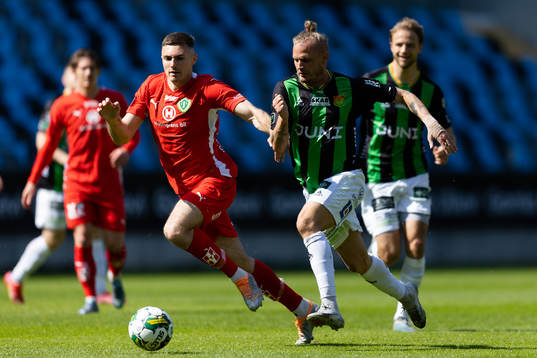 Jönköpings Södras Marko Nikolic och GAIS  Jonas Lindberg