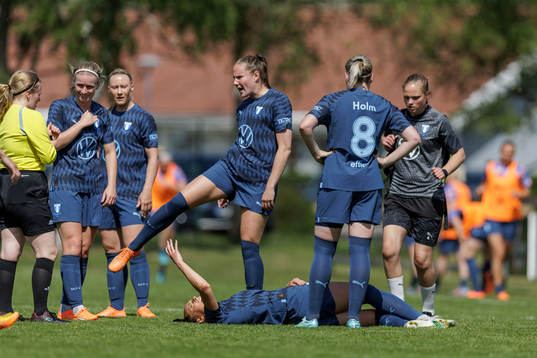 Malmö FFs Malin Gunnarsson fick en smäll