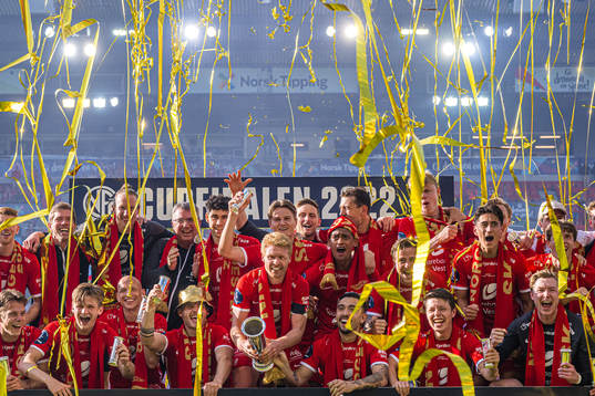 Players of Brann celebrate