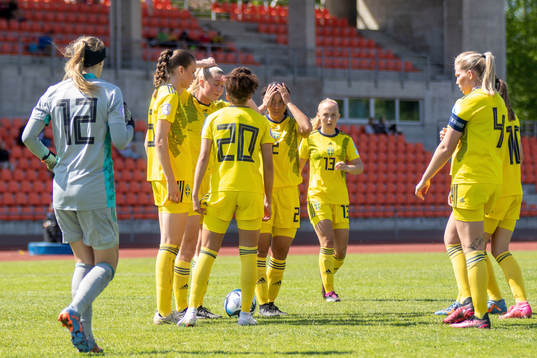 Players of Sweden looks dejected