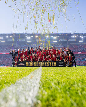 Players of Brann celebrate