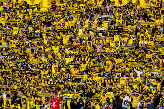 Spectators in the stands