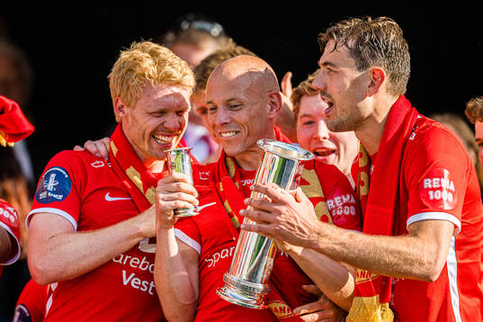 Sivert Heltne Nilsen and Ruben Kristiansen of Brann