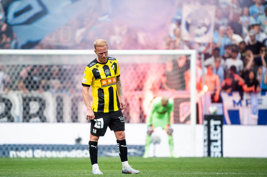 Häckens Mikkel Rygaard Jensen deppar