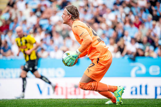 Malmö FFs målvakt Johan Dahlin