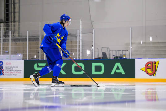 Leo Carlsson of Sweden at a practice session