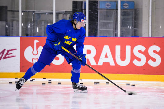 Leo Carlsson of Sweden at a practice session